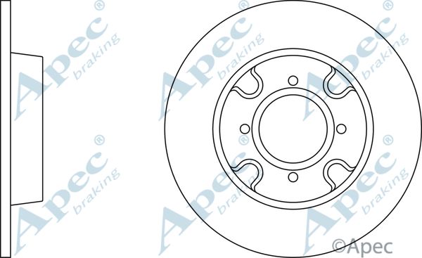 APEC BRAKING Тормозной диск DSK259